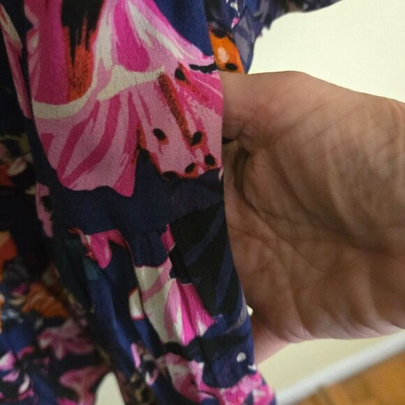 Anthropologie Maeve Caravane Tunic Dress Drop Waist Pockets Size L - Picture 8 of 12